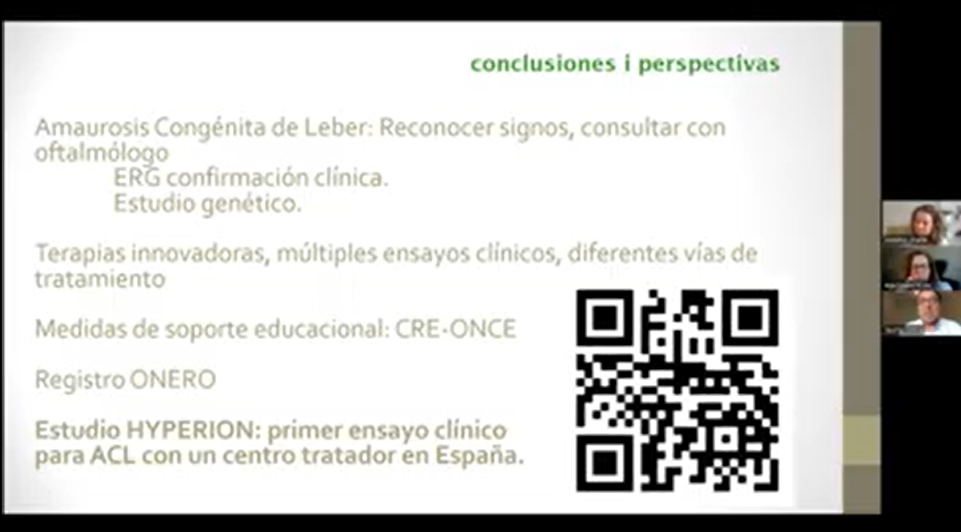 📹 Ya disponible la grabación de nuestro webinar sobre Amaurosis Congénita de Leber